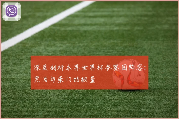 深度剖析本界世界杯参赛国阵容：黑马与豪门的较量
